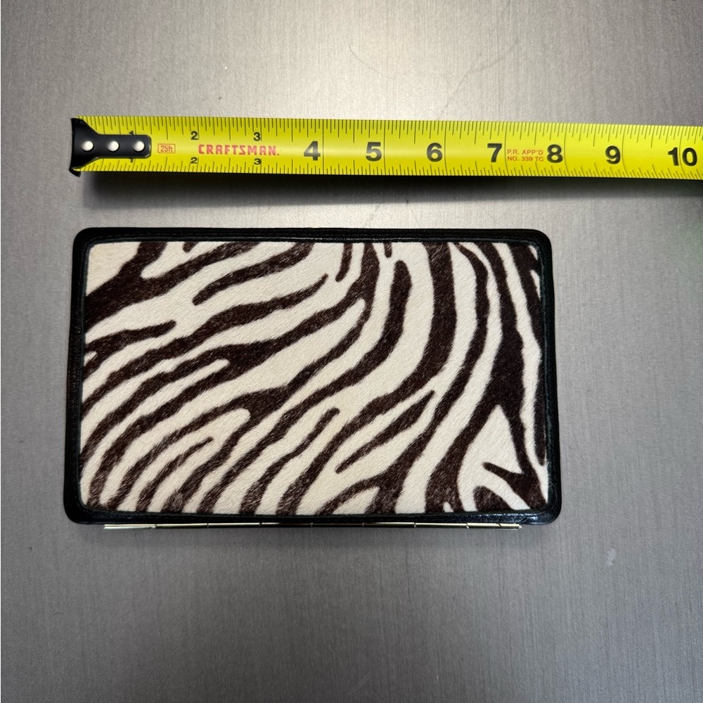 Zebra Print pony hair wallet